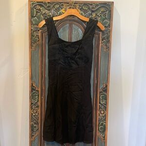 NWT Sakkas Boho Style Embroidered Sleeveless Mini Dress in Black Size S/M